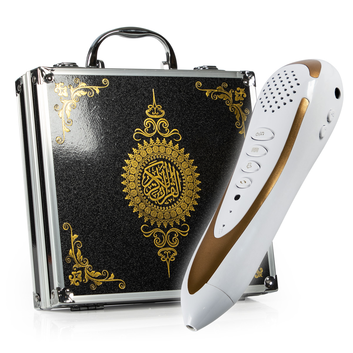Koran-Lesestift Set: Perfektes Geschenk für Ramadan, Multilingual, inkl. Bücher & Akku - 8 GB Editio