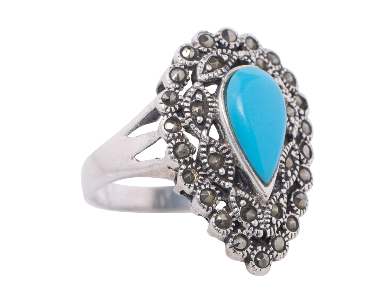 Damen Ring - Fairuza Silber- Gr 55