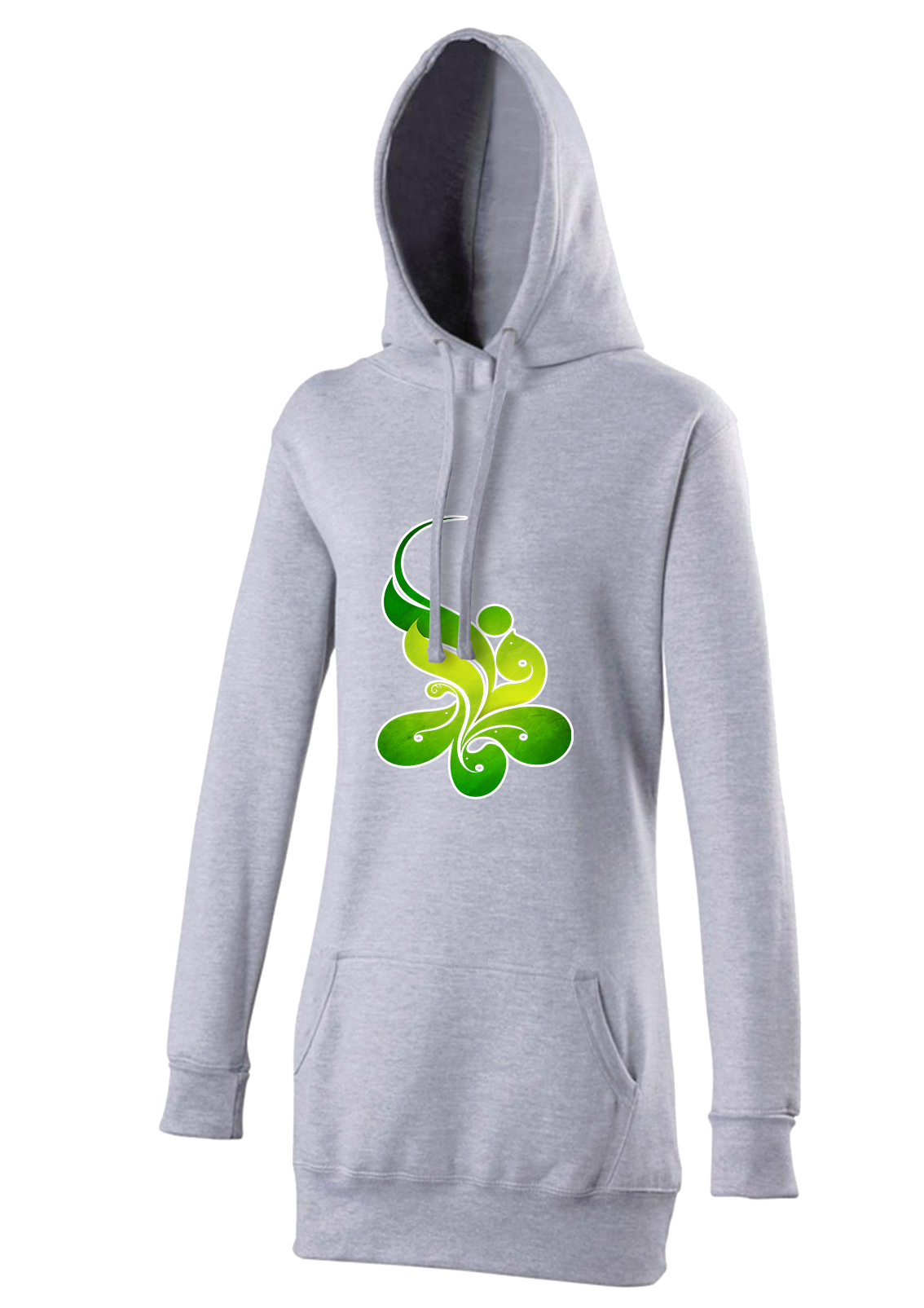 Ya FAtima Alzahra Blumenschrift in Grün Ashura Muharram Islamische Kleidung Hijab Hoodie