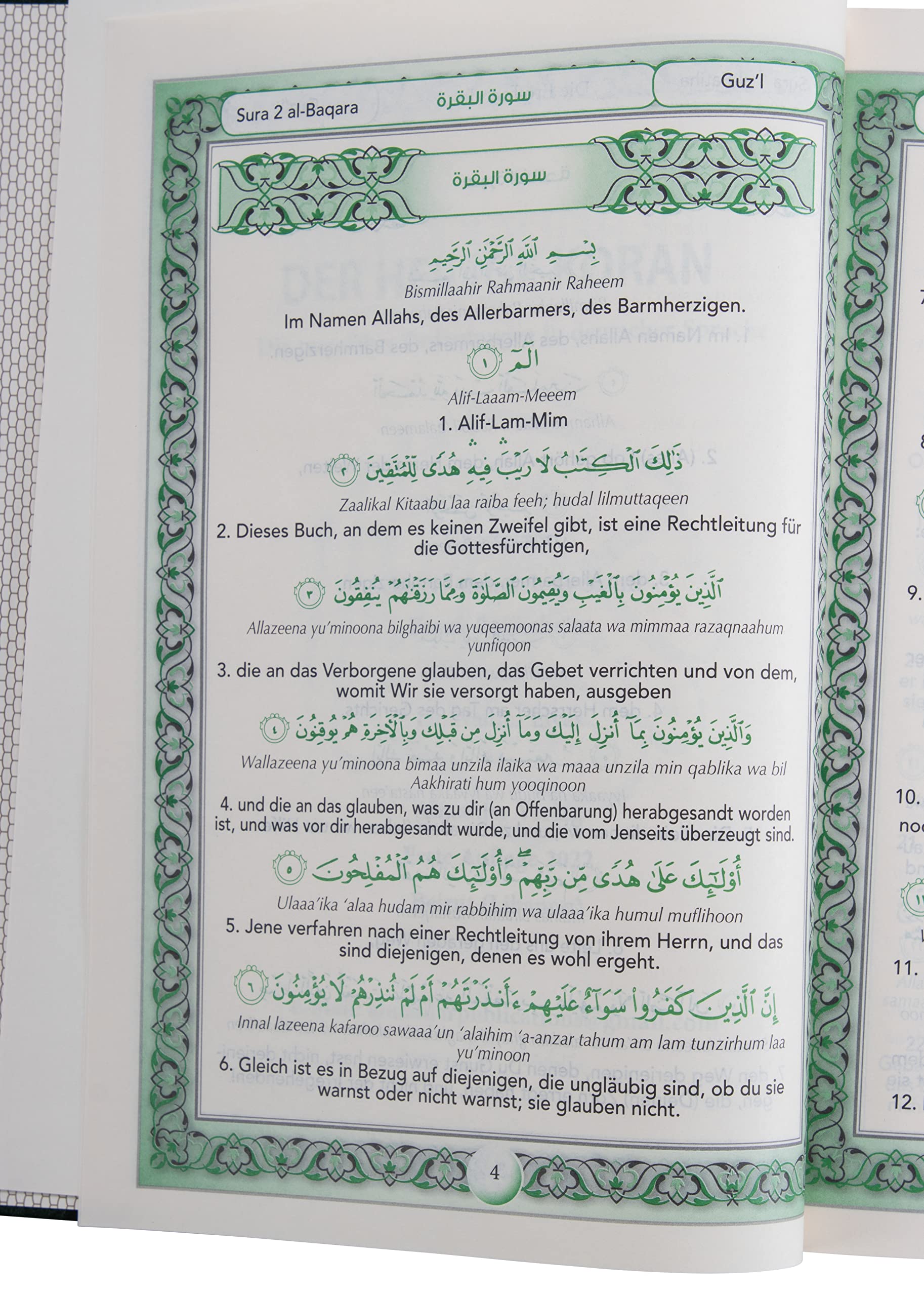 Der heilige Koran Hardcover Deutsche Übersetzung + Arabisch + Transkription- NEW Edition
