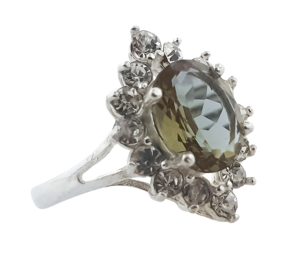 Alexandrit Damen Ringe mit Silberverfassung -Farbwechsel Edelstein