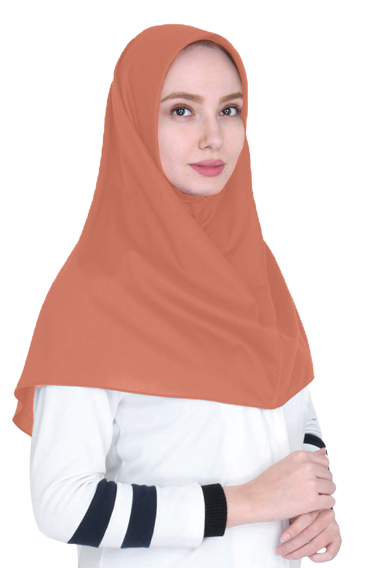Persiches Kopftuch - Maqanaa - مقنعة - Lachs