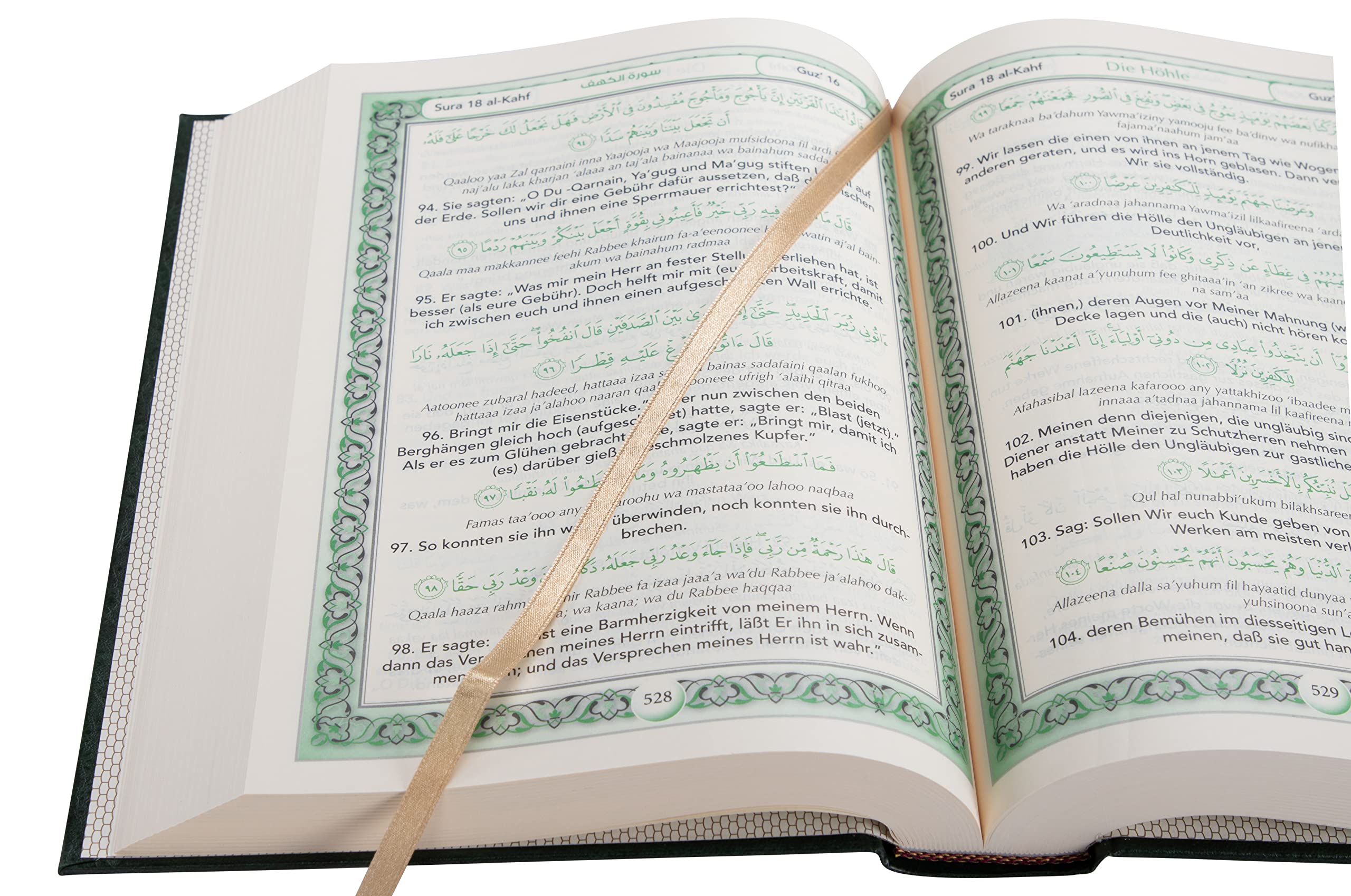 Der heilige Koran Hardcover Deutsche Übersetzung + Arabisch + Transkription- NEW Edition