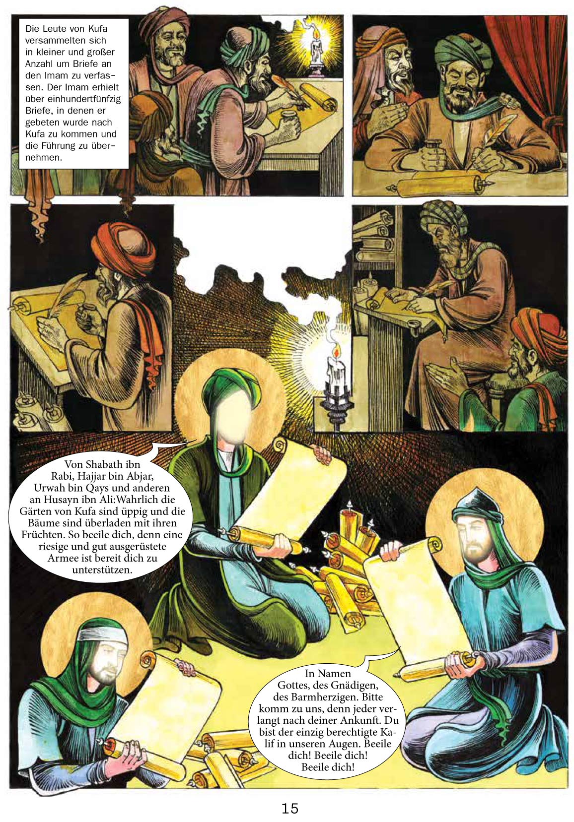 Die Geschichte von Ashura / Imam Hussein als Comic für Kinder und Jugendliche