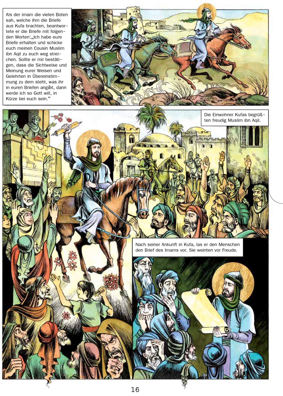 Die Geschichte von Ashura / Imam Hussein als Comic für Kinder und Jugendliche