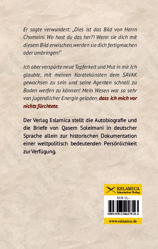 Ich habe mich vor nichts gefürchtet - Autobiografie der Jugend von Qasem Soleimani
