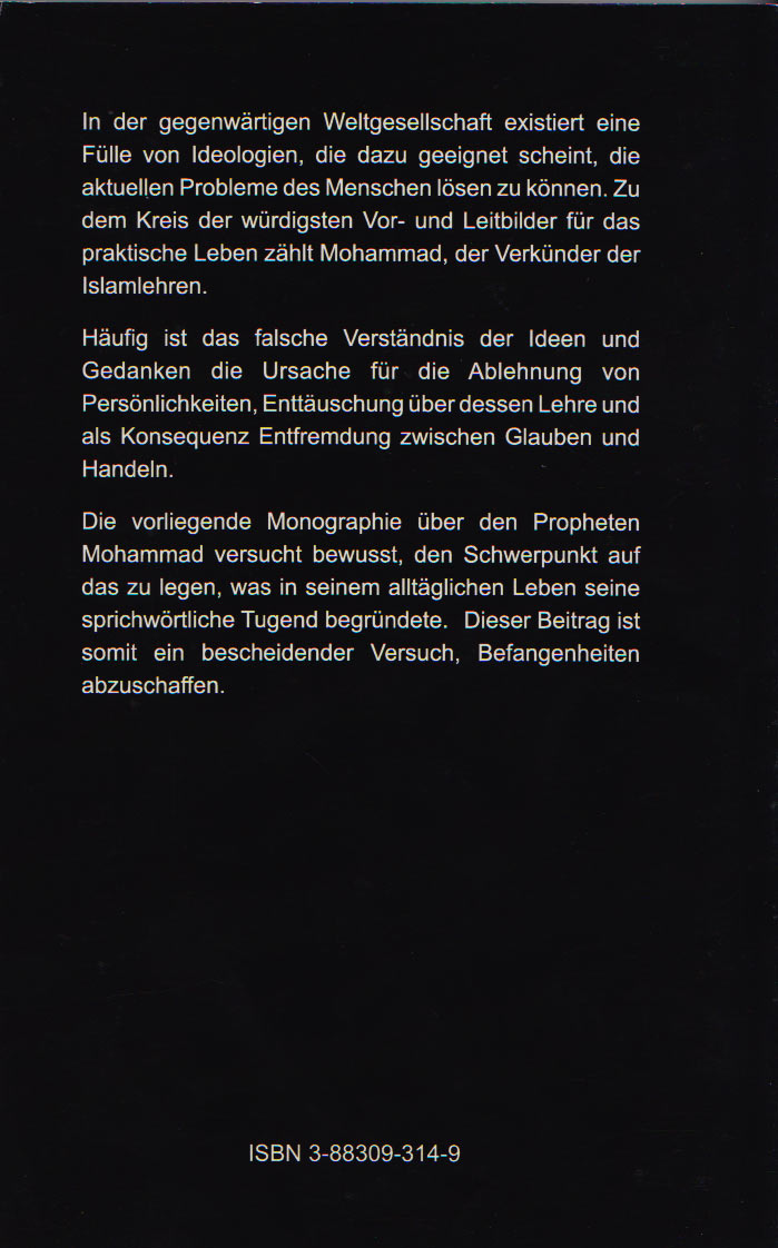 Ihr habt Euren Glauben, ich indes habe meinem  Der Lebensweg Mohammads