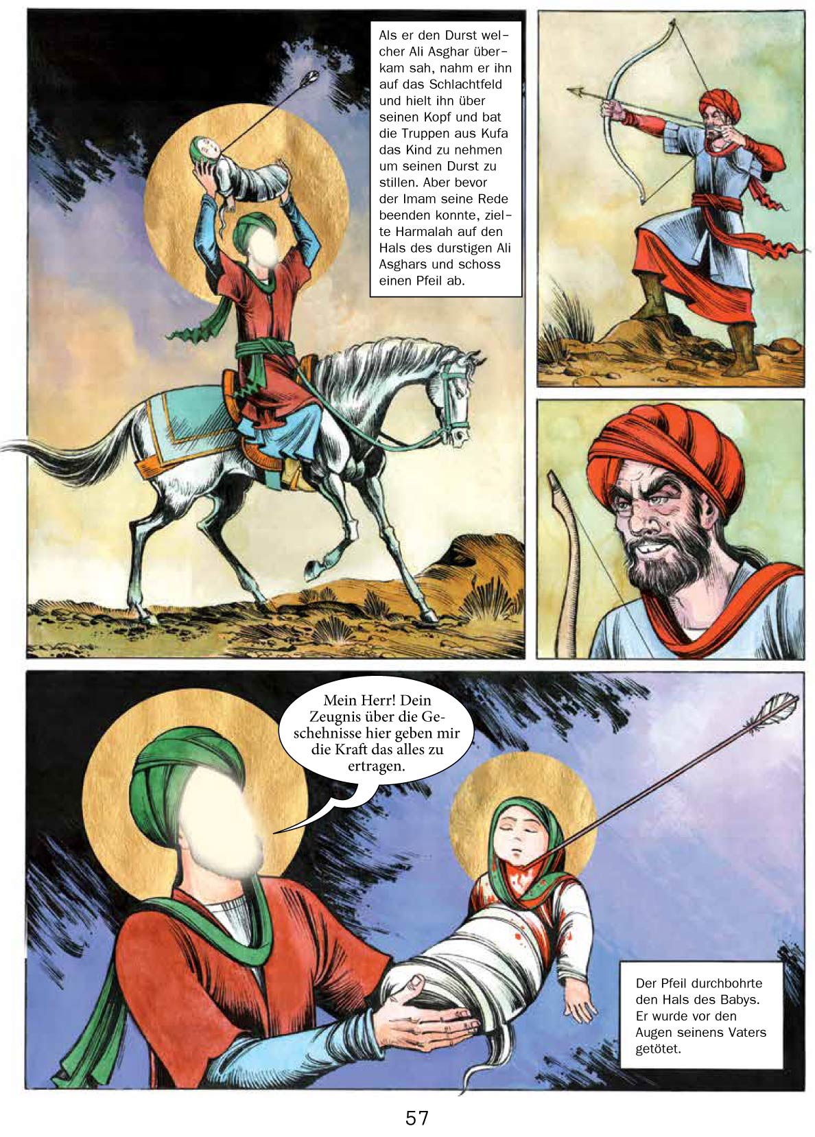 Die Geschichte von Ashura / Imam Hussein als Comic für Kinder und Jugendliche