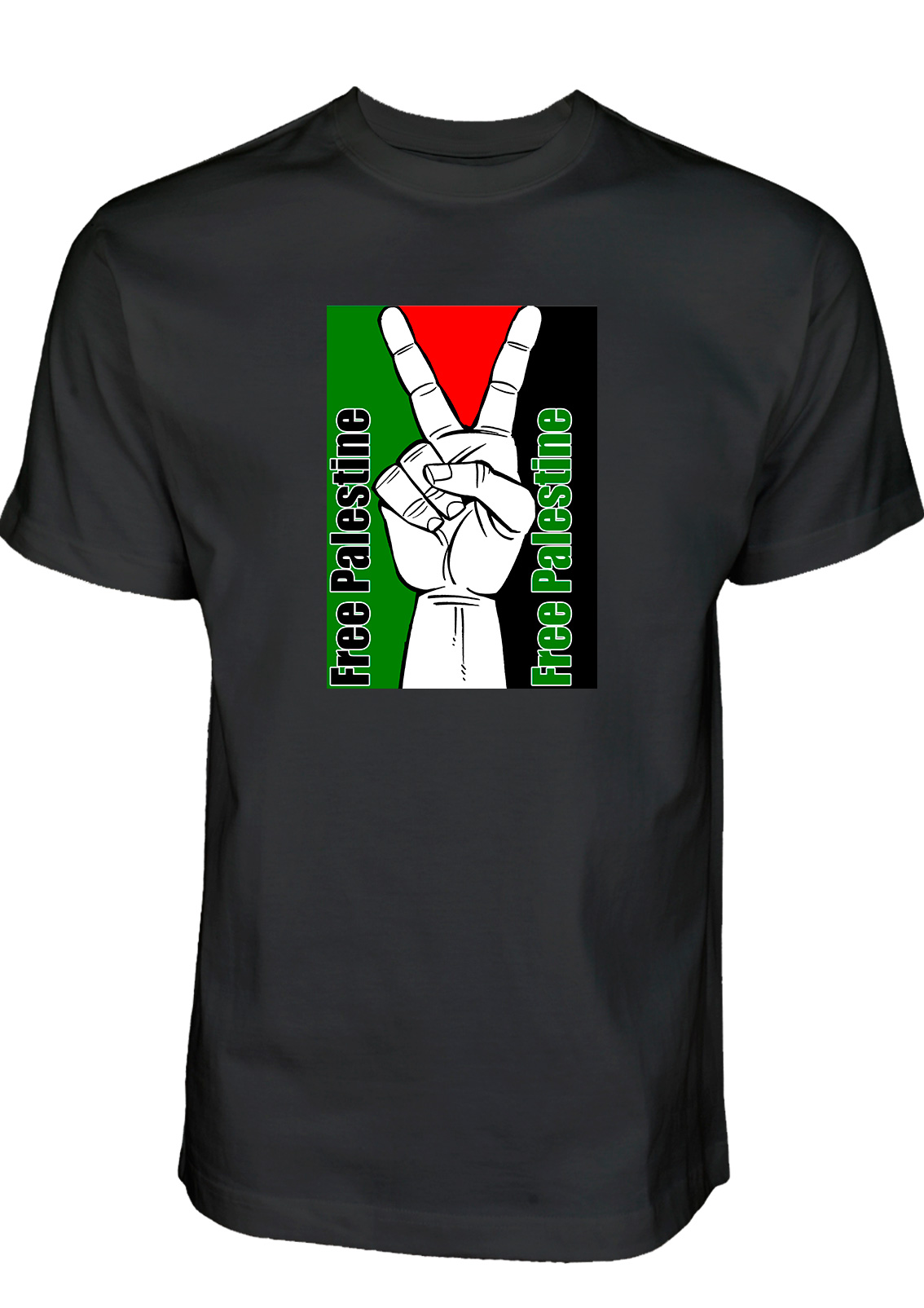 Free Palestine PLO GAZA PEACE - T-Shirt
