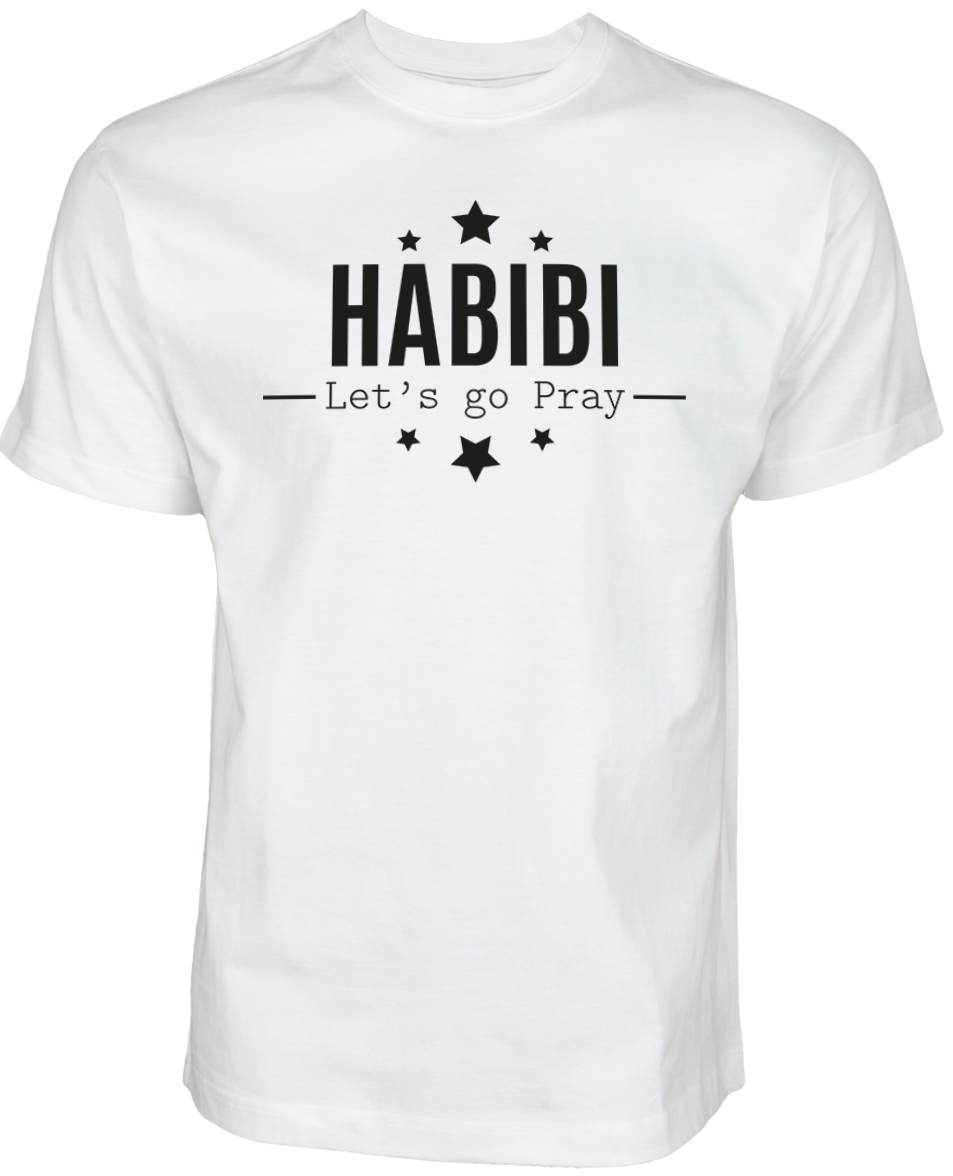 Islamische Kleidung Muslim Streetwear Halal-Wear Habibi lets go pray