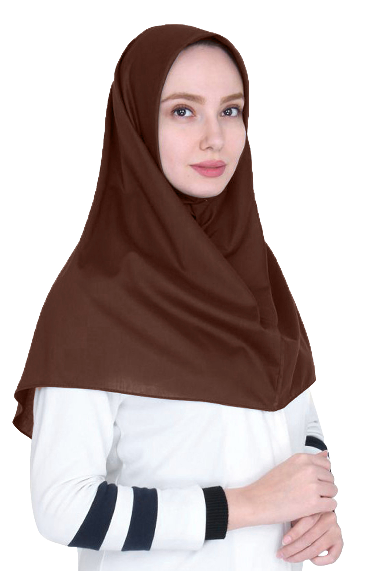 Persiches Kopftuch - Maqanaa - مقنعة - Braunrot