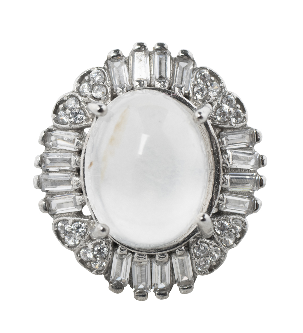 Durr Alnajaf Damen Ring Silber-verschiedene Modele mit Großstein( 9mm)