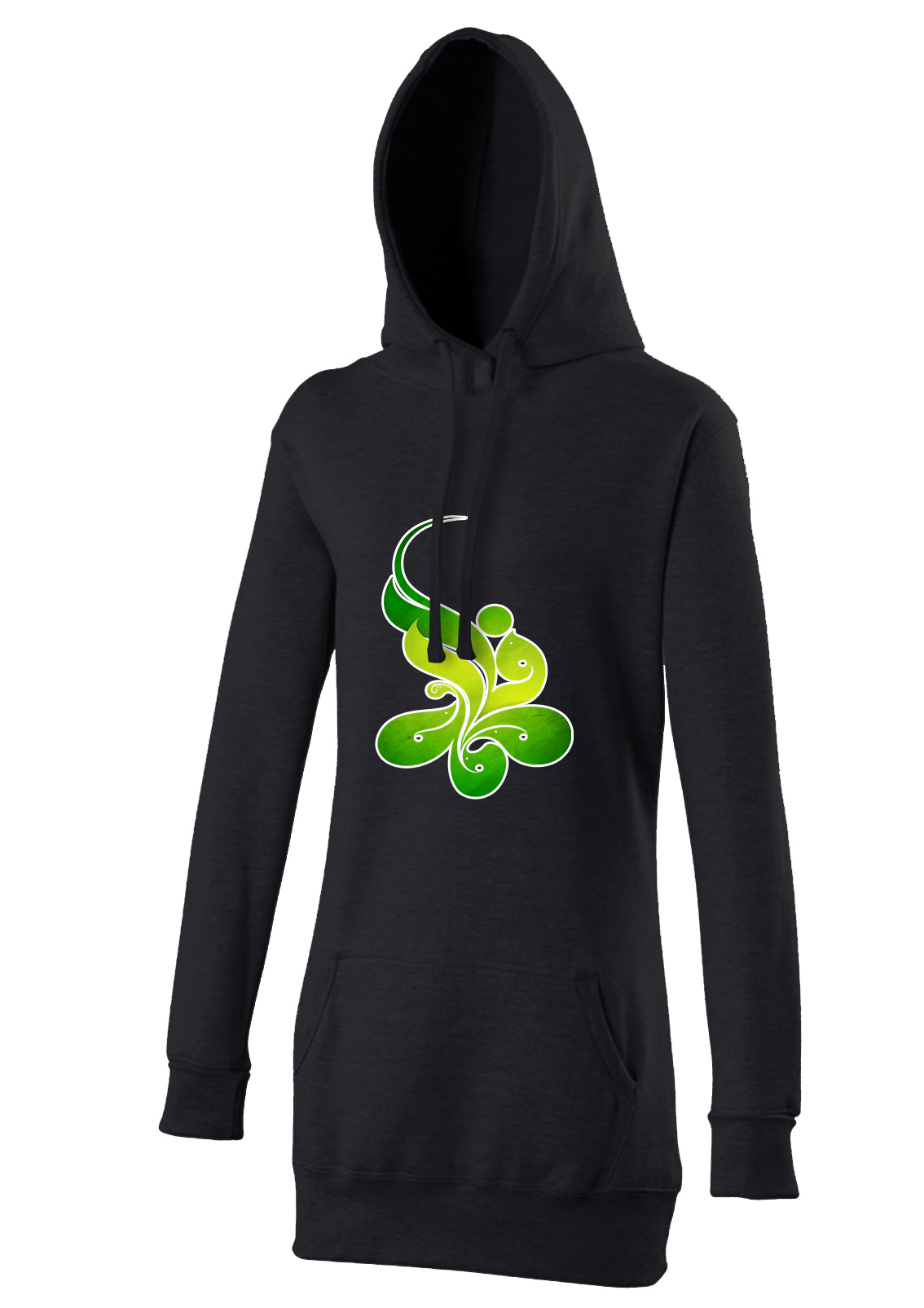 Ya FAtima Alzahra Blumenschrift in Grün Ashura Muharram Islamische Kleidung Hijab Hoodie