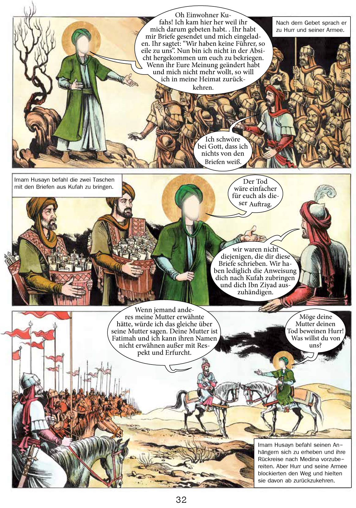 Die Geschichte von Ashura / Imam Hussein als Comic für Kinder und Jugendliche