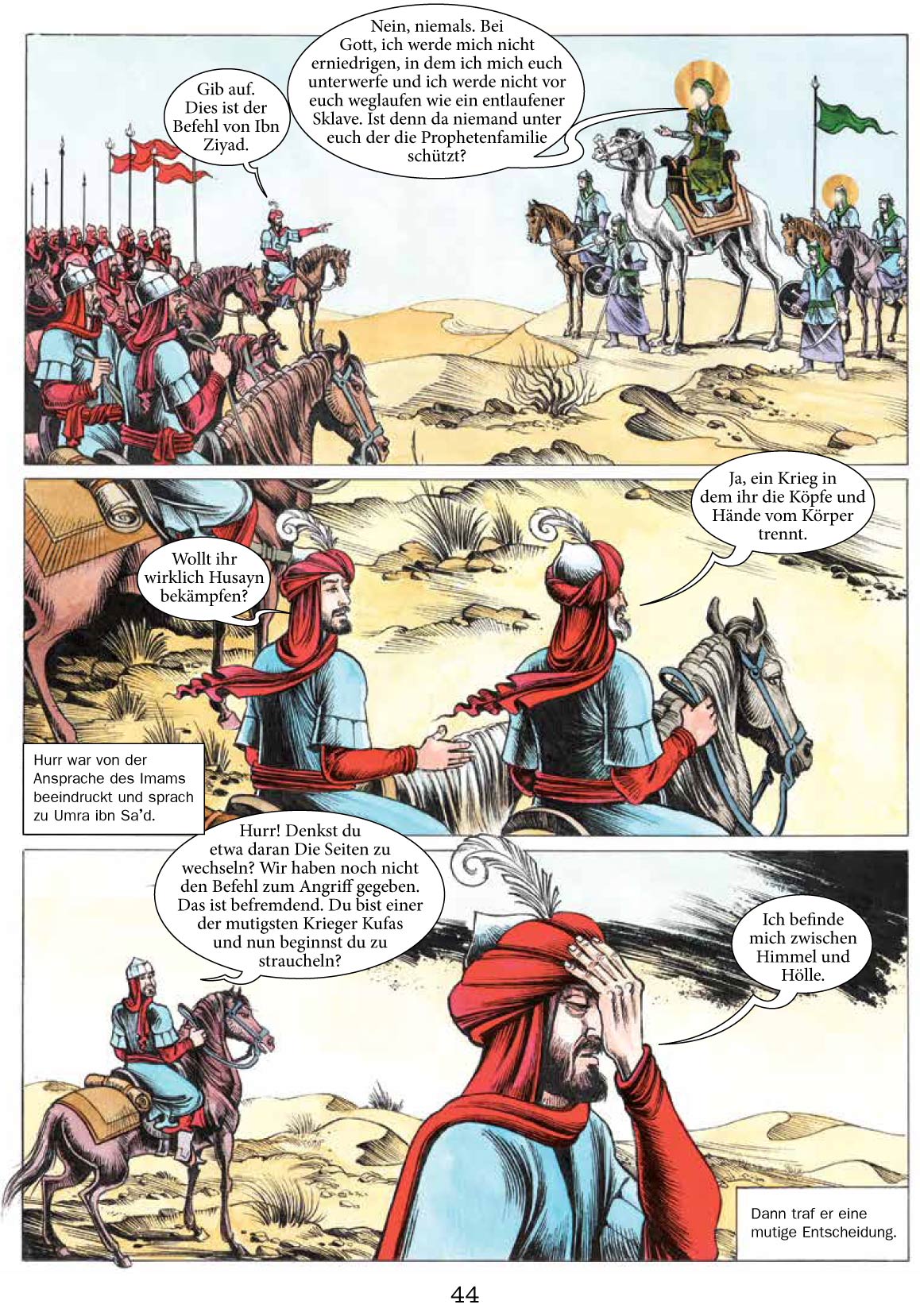 Die Geschichte von Ashura / Imam Hussein als Comic für Kinder und Jugendliche
