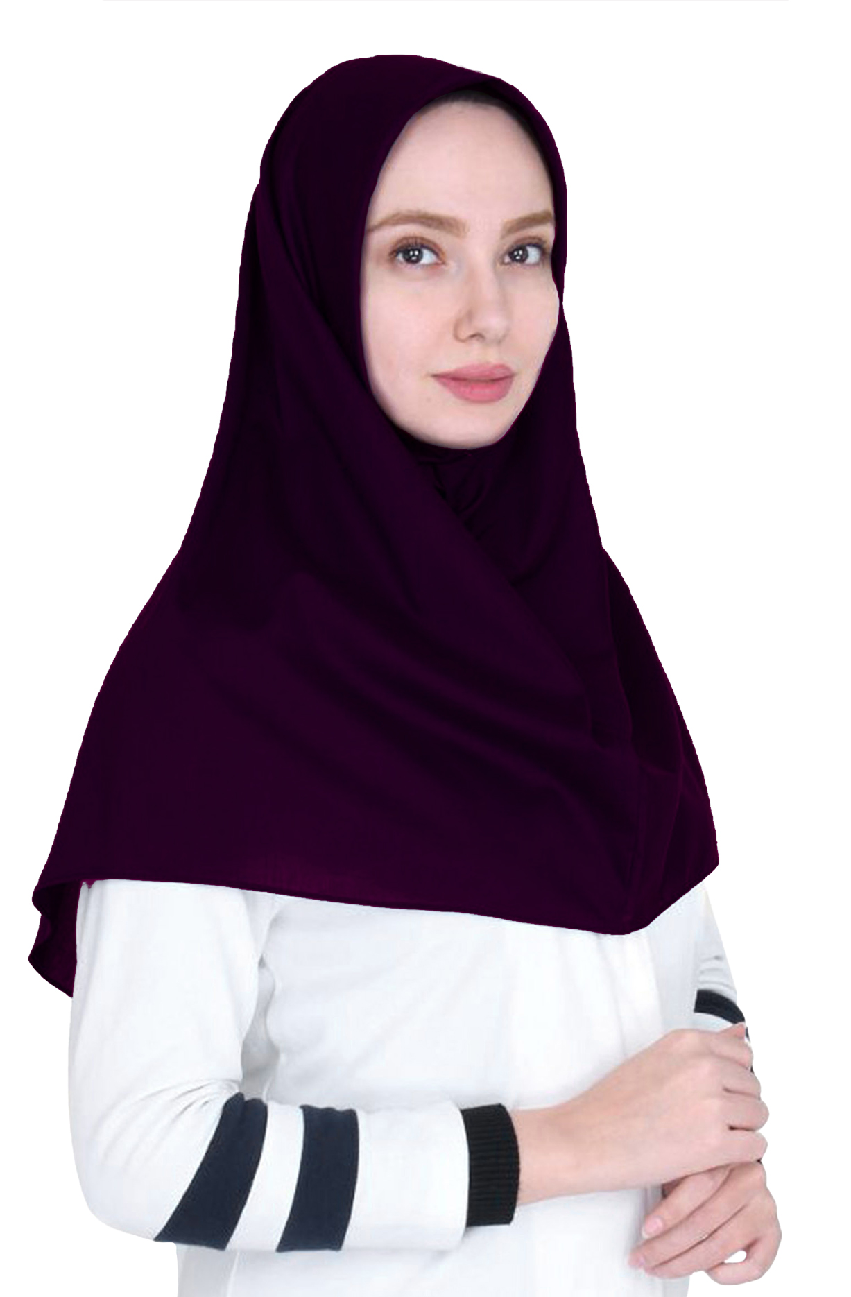 Persiches Kopftuch - Maqanaa - مقنعة - Weinlila