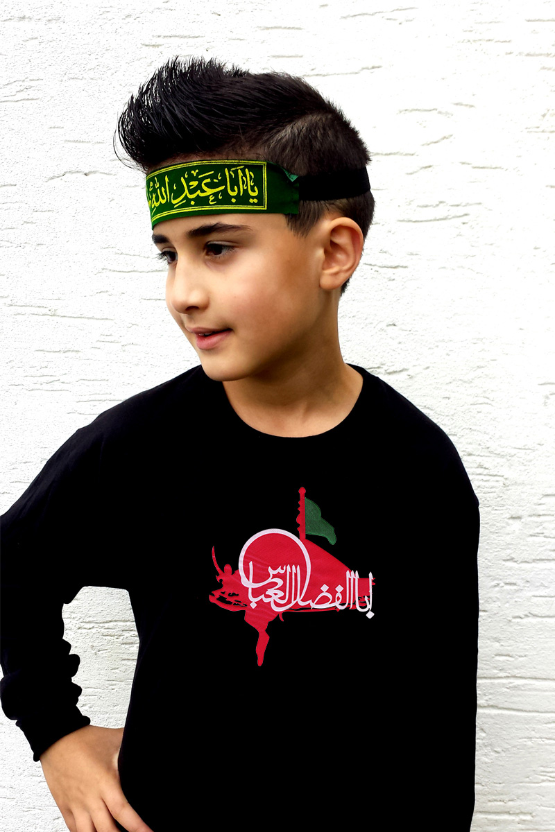 Ashura Muharram Kinder Kleidung Langarm T-Shirt Ya Abal Fadl Alabbas
